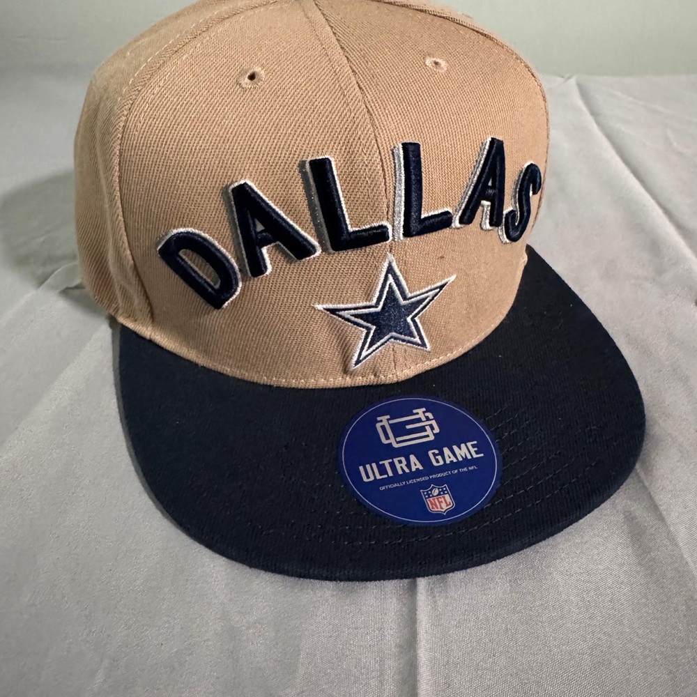 Dallas Star Tan and Blue Snapback Hat